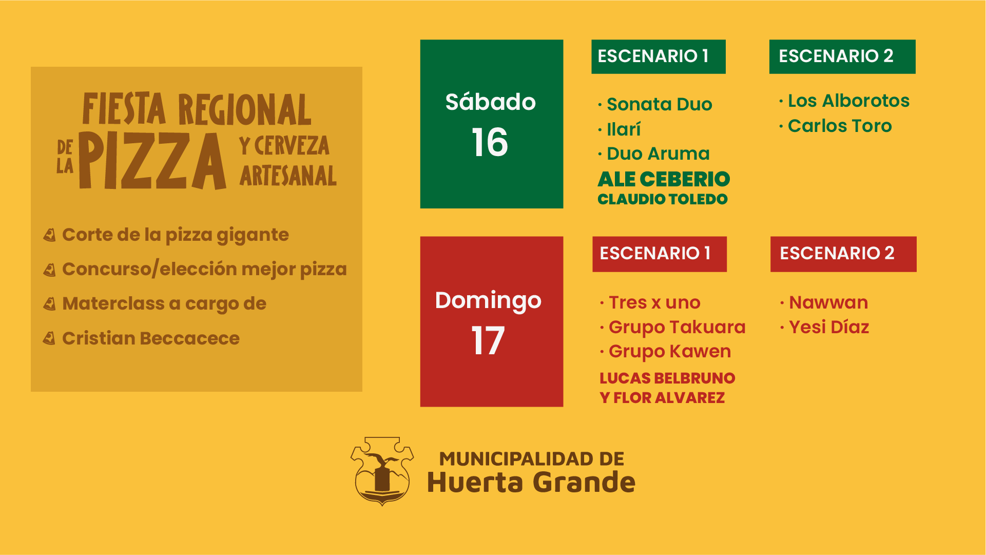 Fiesta Reg. de la Pizza y Cerveza artesanal