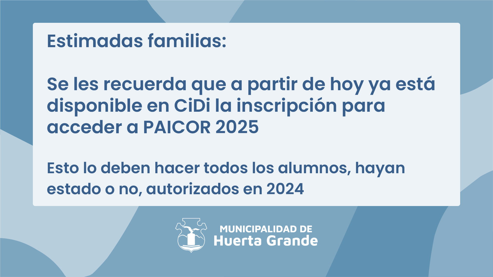 INSCRIPCIONES PAICOR 2025